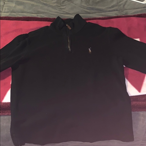Polo Ralph Lauren Other - Polo Ralph Lauren Cotton Half-Zip Pullover- Black